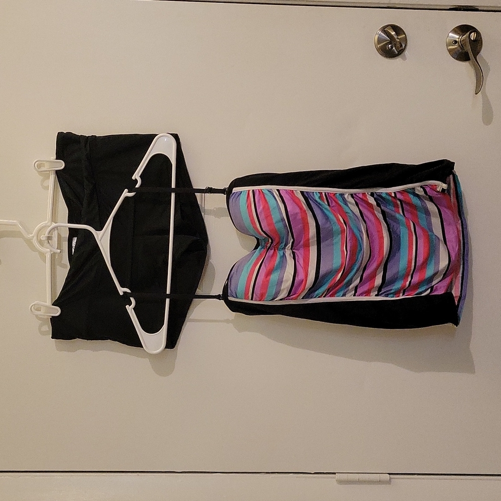 COLE / L / BLACK AND COLOR STRIPED